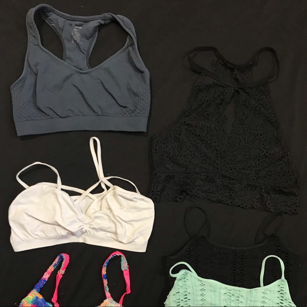 TRADED Lot of 7 sports bra/ bralettes